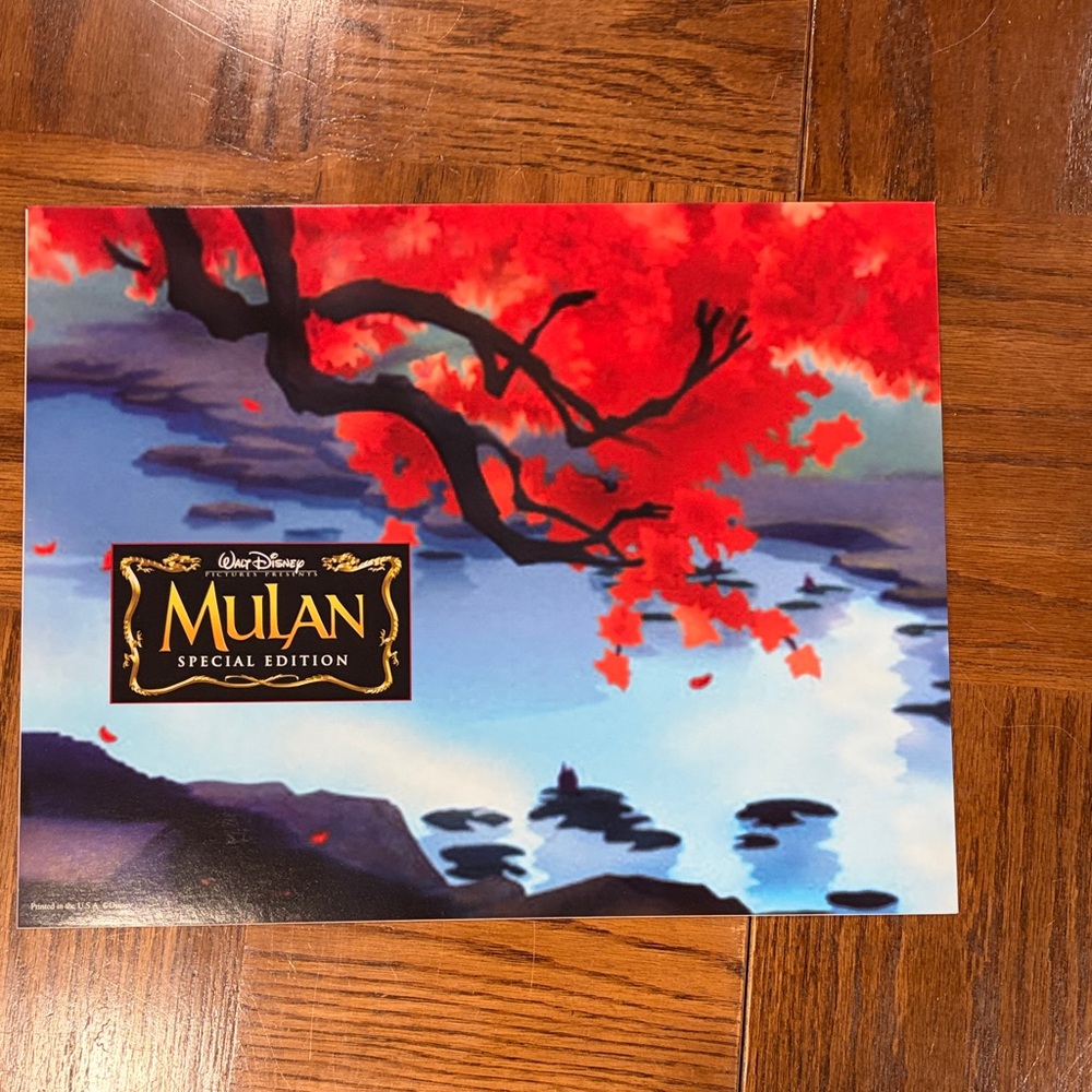 Disney Mulan Special Edition Lithograph with Red and Pink Cover - Picture 5 of 6